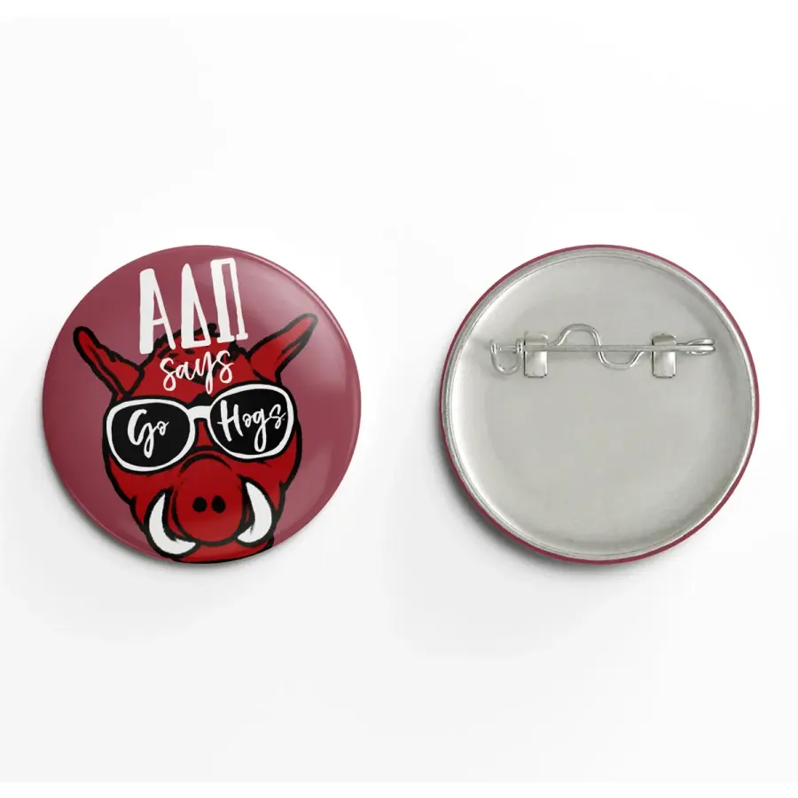 3" Round Button Full Color w/Safety Pin