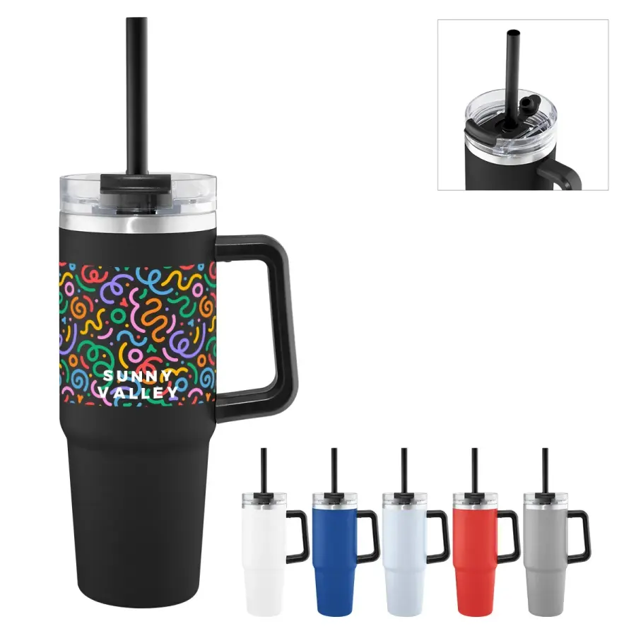 30 oz. Full Color Intrepid Recycled Stainless Steel Tumbler