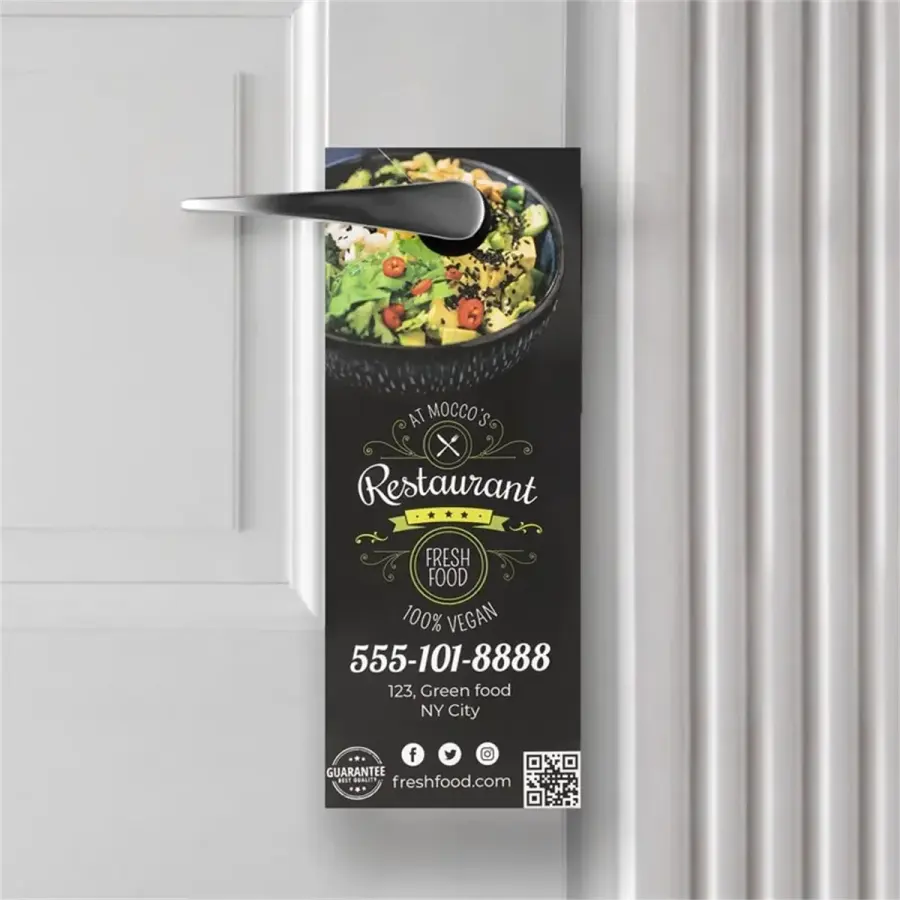 4.25 x 11 Inch Full Color Door Hanger