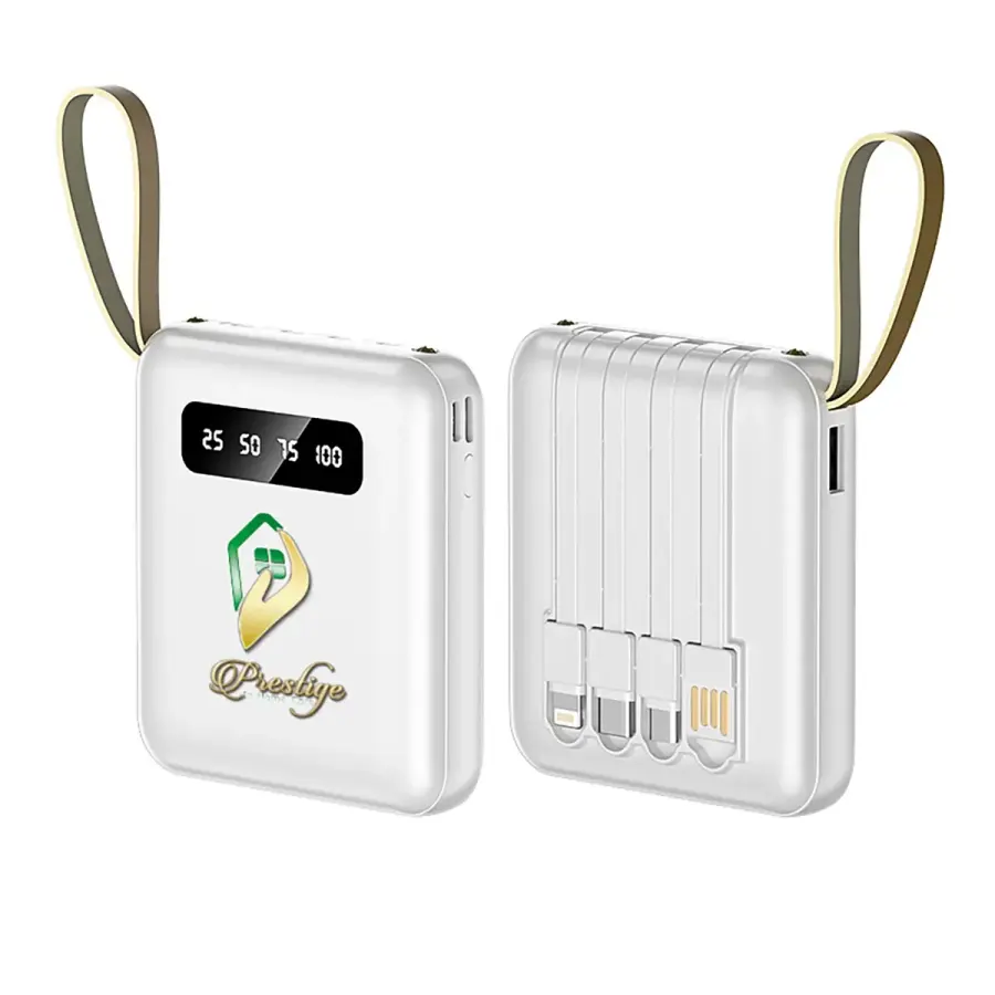 5000mah Power Bank with Cables