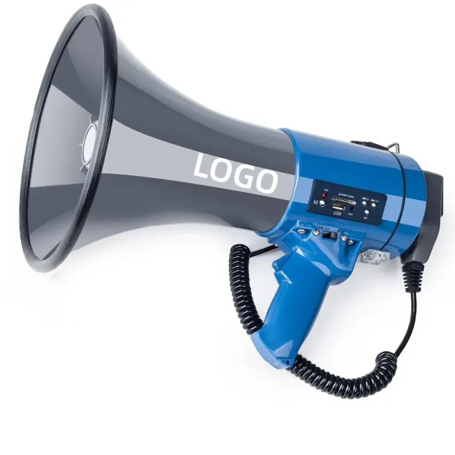 50W High Power Megaphone Loudspeaker in Gray
