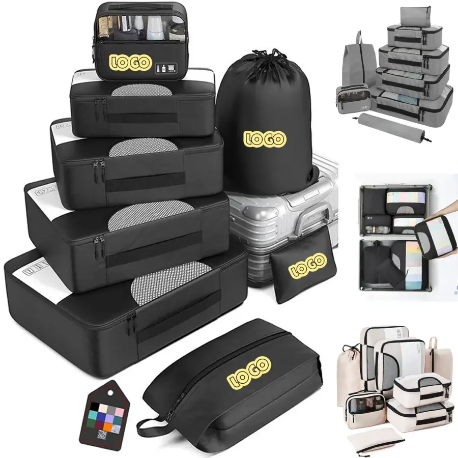 8-Piece Travel Storage Bag Set In Various Sizes In Stock