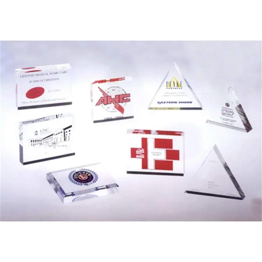 Acrylic Paperweights - Rectangle in Clear
