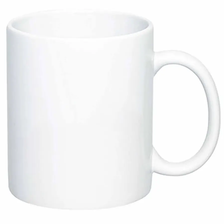 11 oz. Ceramic Dishwasher-Safe Coffee Mug w/ C-Handle
