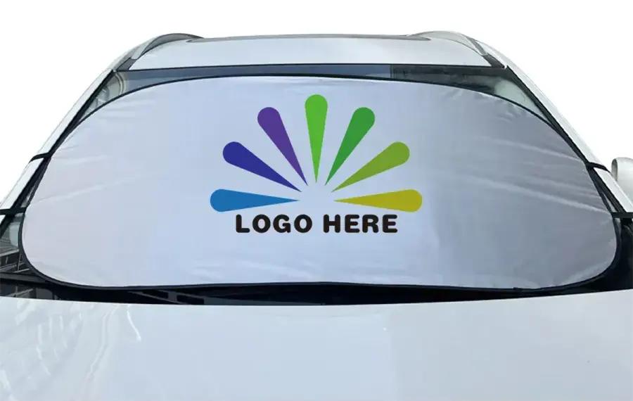 Foldable Car Window Shades in Silver