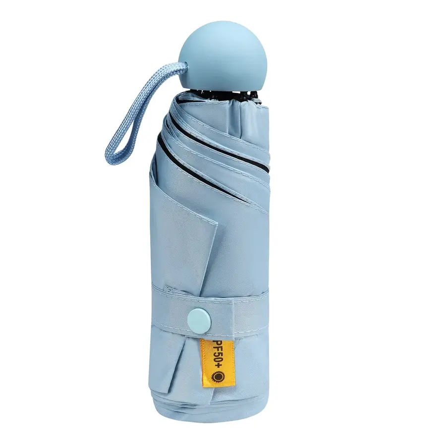 Mini Windproof Sun & Rain Pocket Umbrella With Case