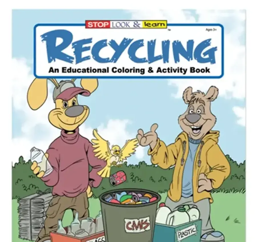 Recycling Coloring Book in Multi color