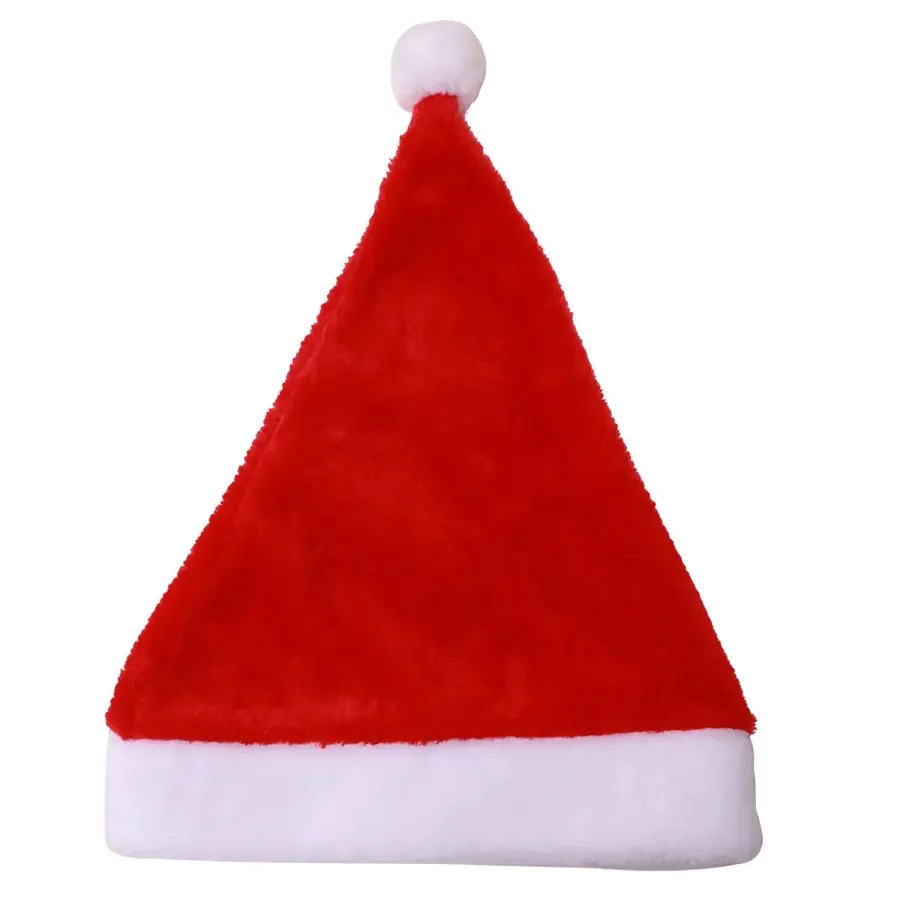 Unisex Velvet Extra Thicken Christmas Santa Hats