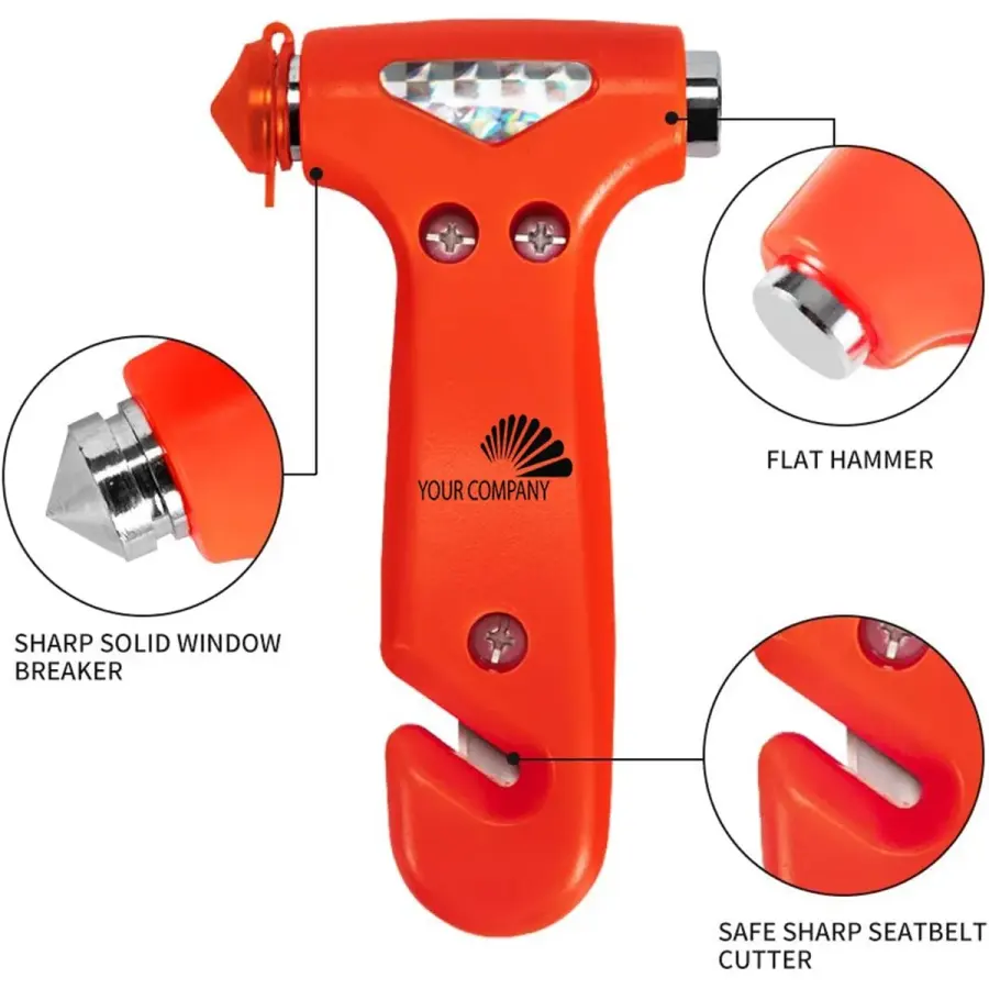 Auto Emergency Escape Hammer / Tool in Red
