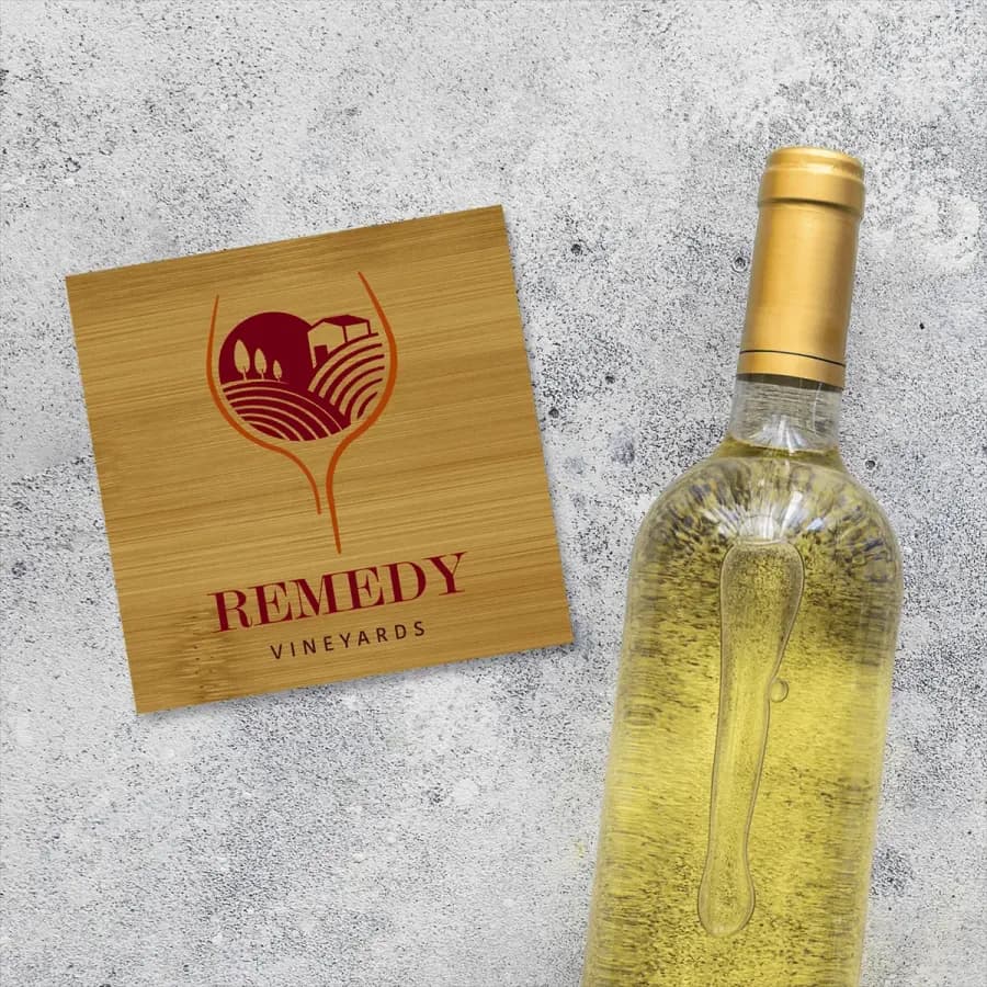 Bamboo Square Coaster in Natural Bamboo