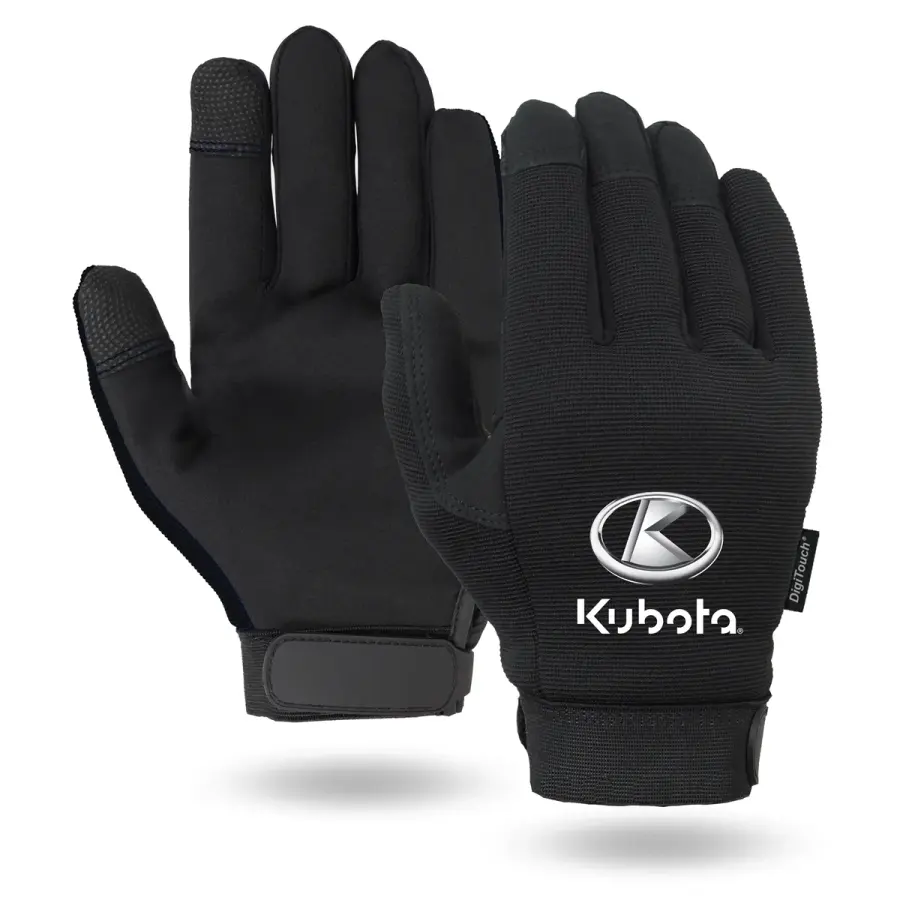 Black Touchscreen Mechanics Gloves