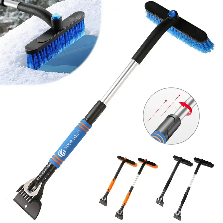 Car Suv Truck Winter Tool Extendable Ice Scraper Snow Brush