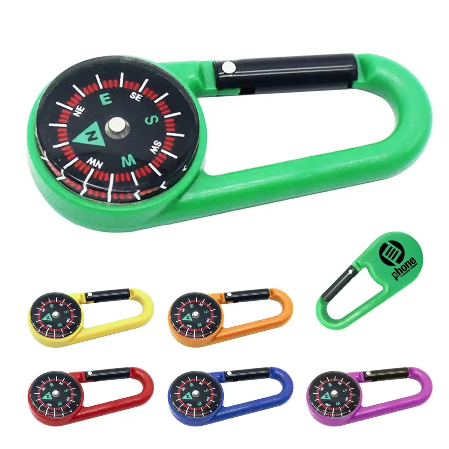 Carabiner With Compass