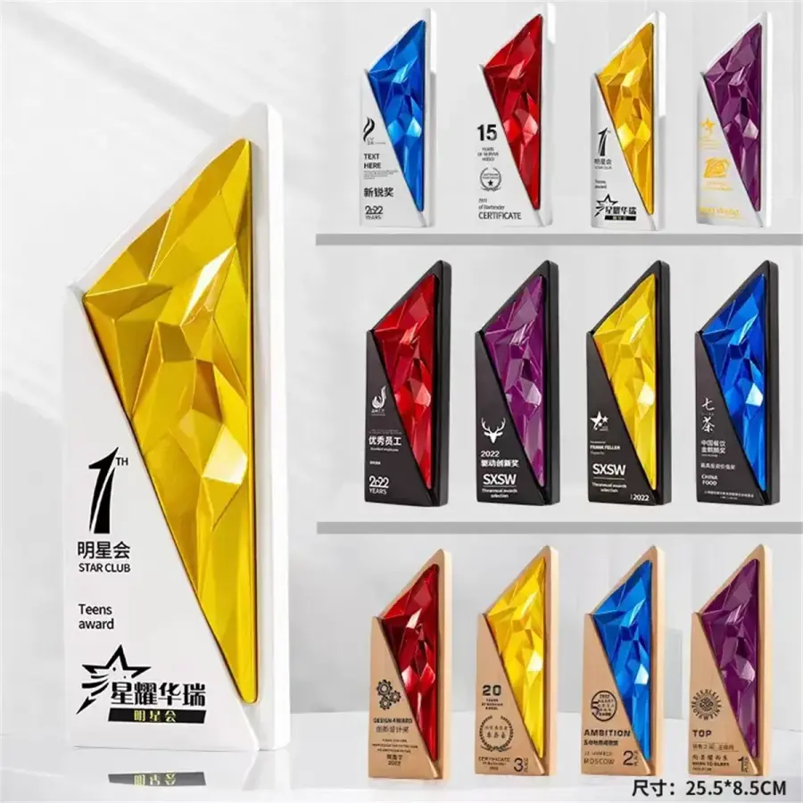 Crystal Triangle Trophy Award