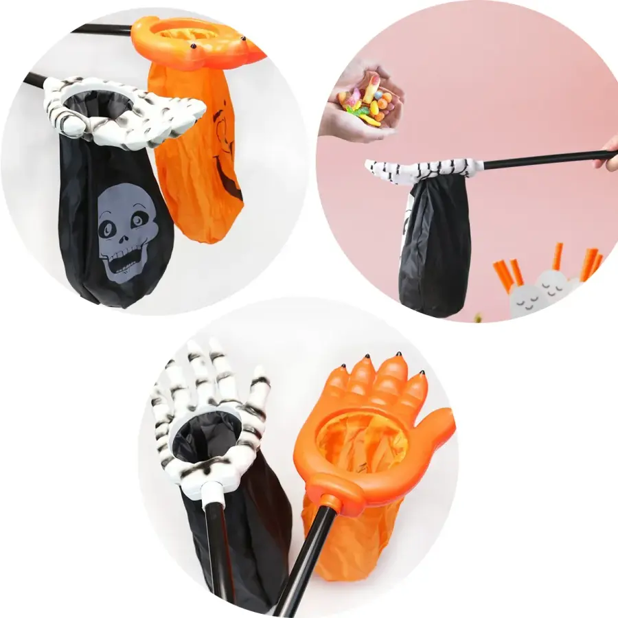 Custom Halloween Pumpkin Skull Candy Bag