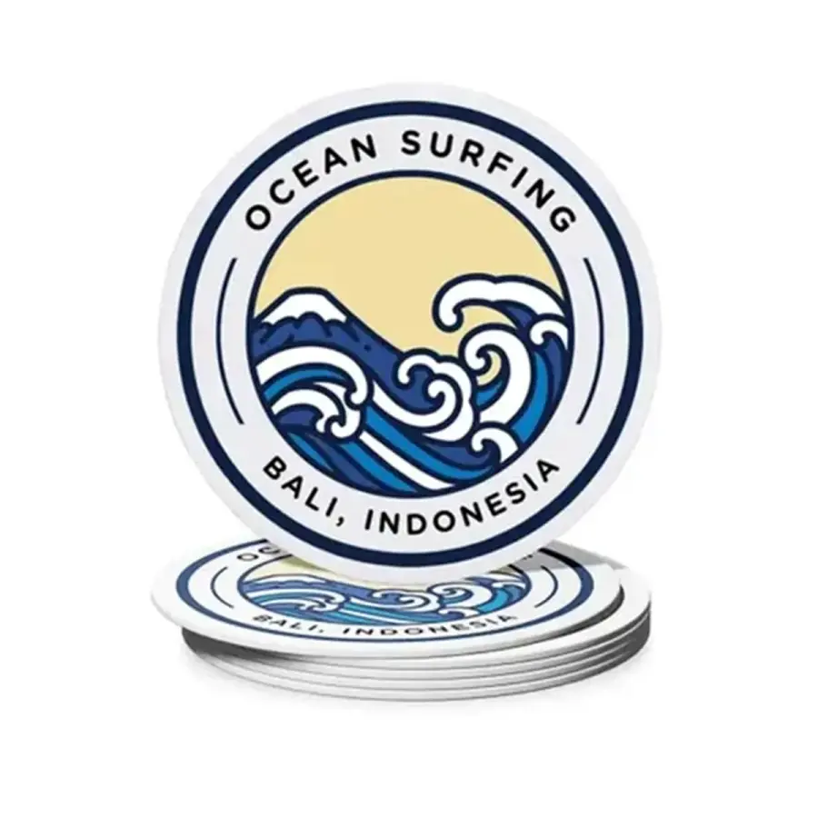 Custom Round Pulpboard Coaster-PM in Natural
