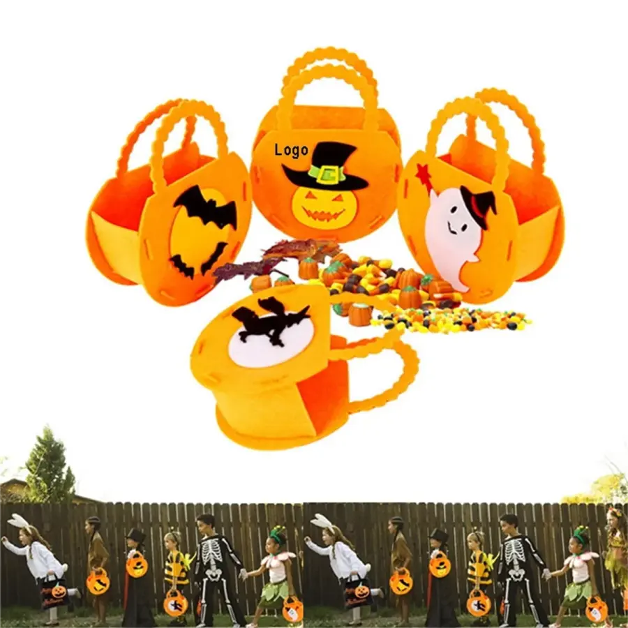 DIY Halloween Decor Candy Basket Treat Bag