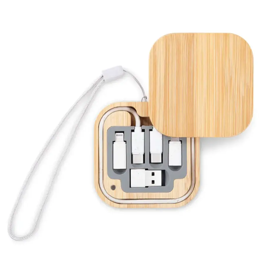 Eco Bamboo Round 60W Fast Charging Cable