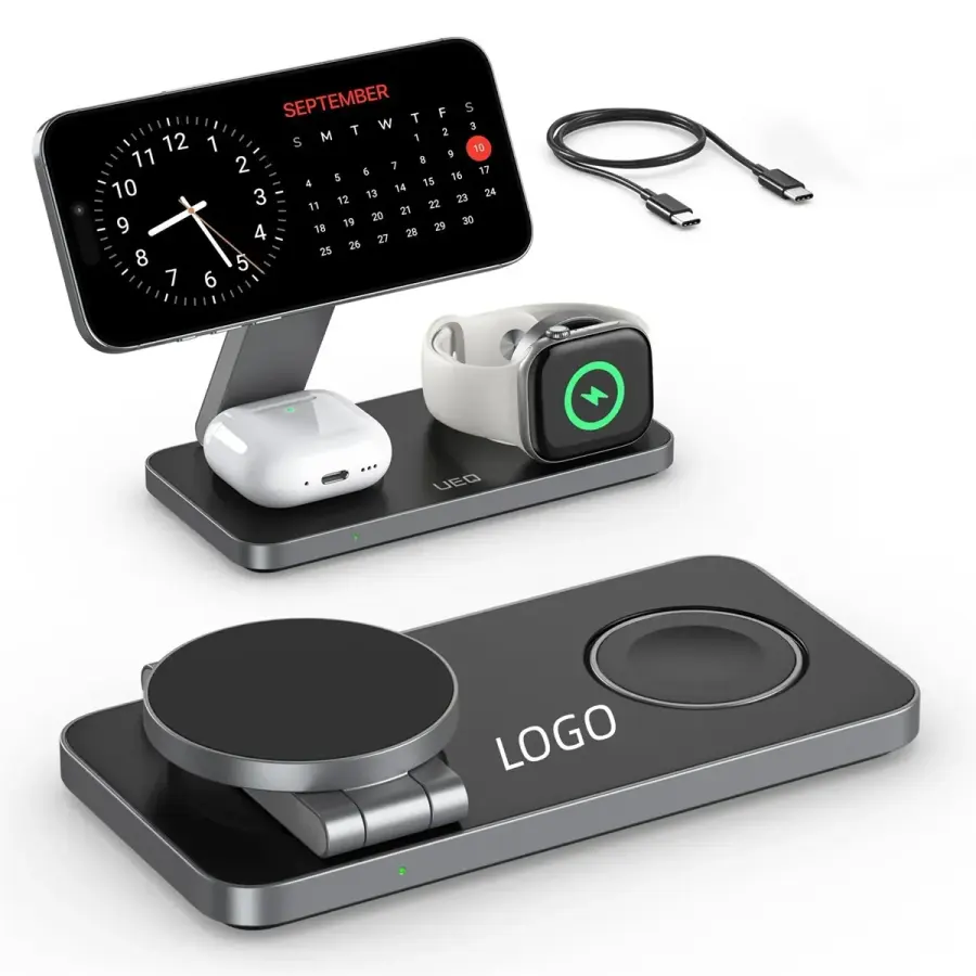 Foldable 3 in 1 Wireless Charging Station