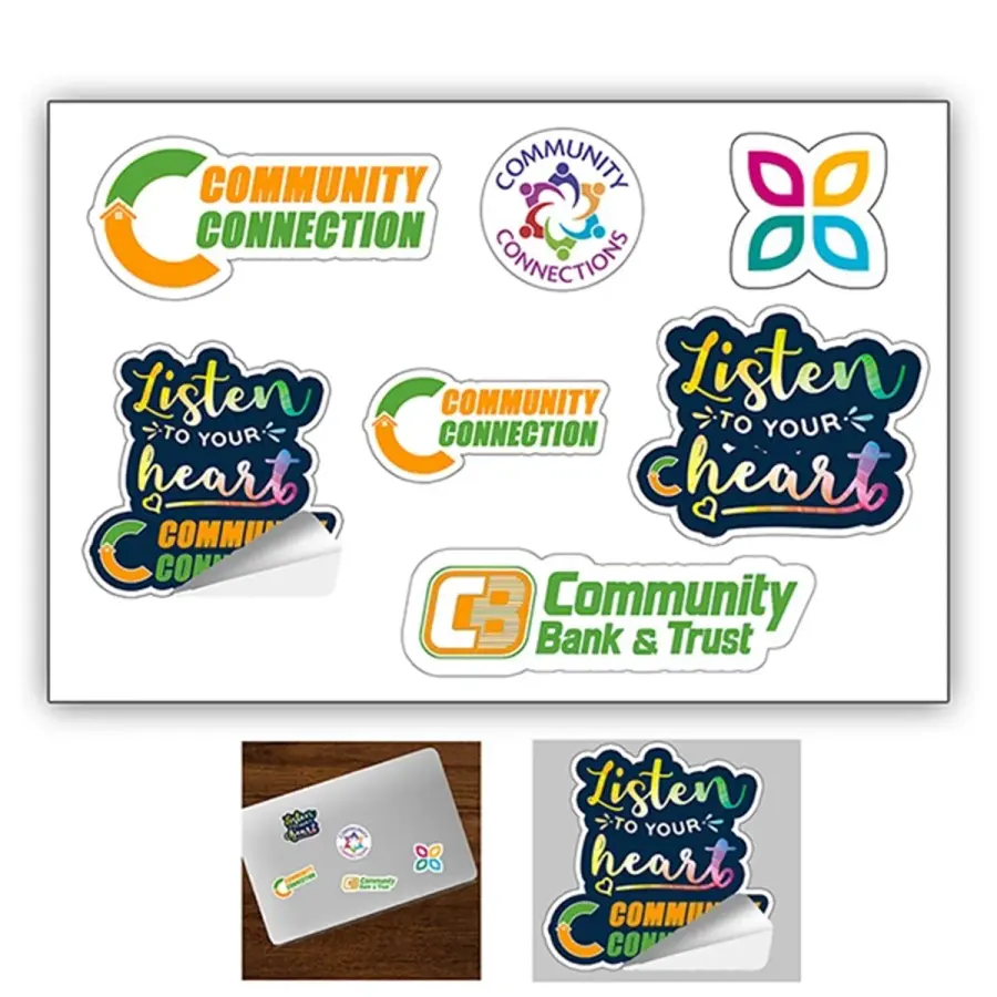 Full Color Removeable Kiss-Cut Sticker Sheet