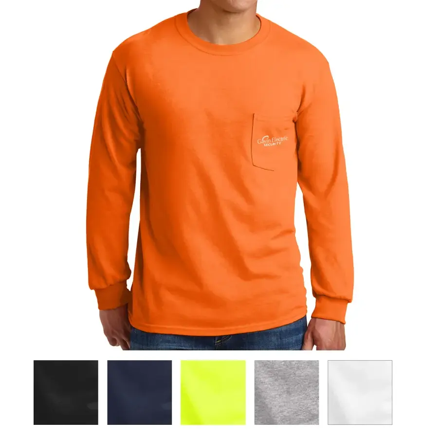 Gildan® Ultra Cotton® 100% Cotton Long Sleeve T-Shirt wit