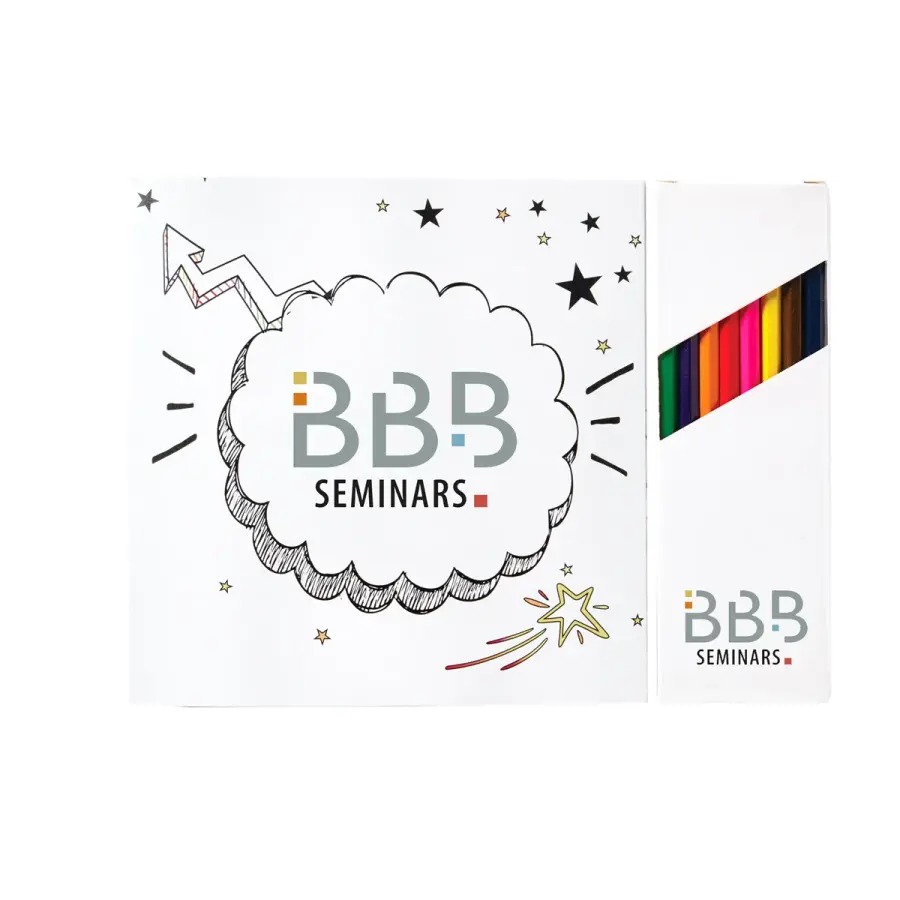 Inspirational Coloring Book & 8 Color Pencil Set