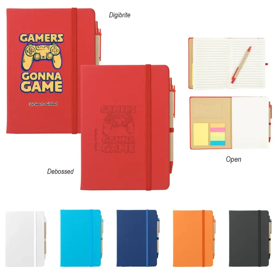 Journal Notebook With Sticky Notes & Flags
