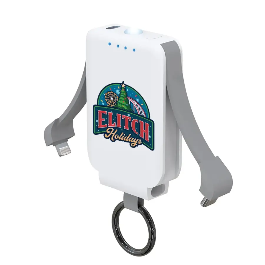 Keychain Power Bank with Flashlight