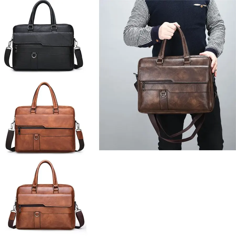 Leather briefcases