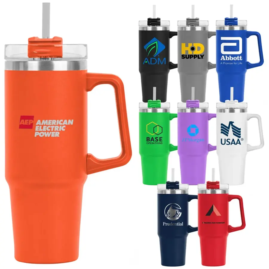 Little Hippo Mug & Straw Lid w/ Twist Closure - 30oz