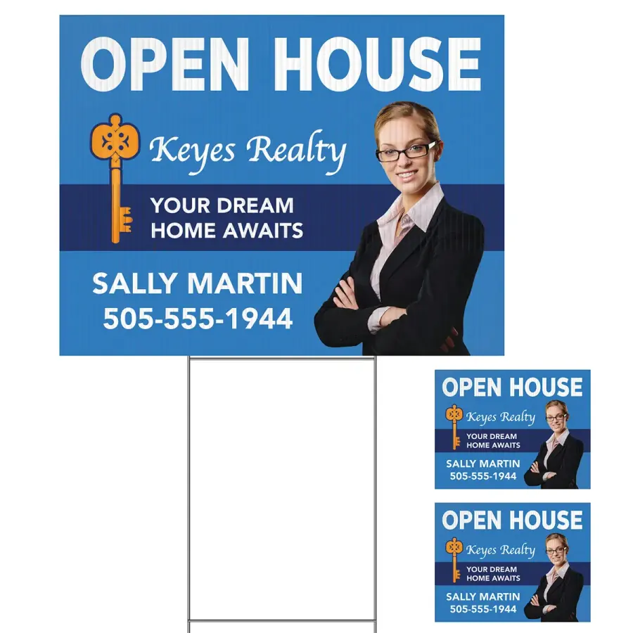 Medium Corrugated Yard Sign - Full Color - 2 Sides