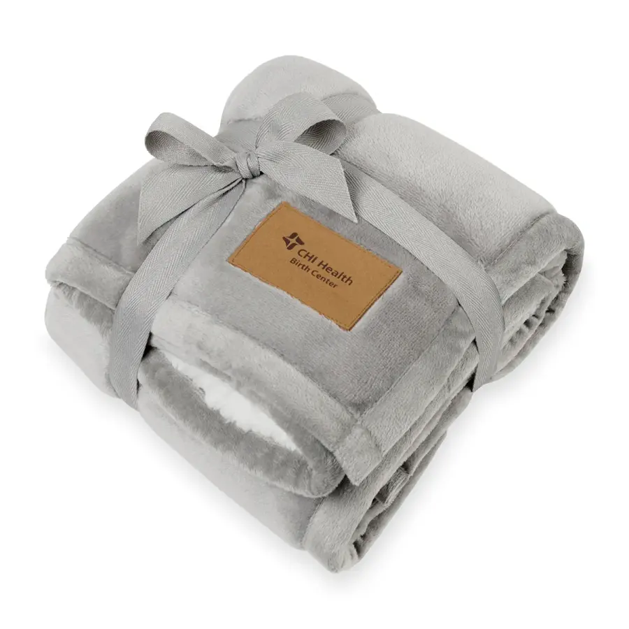 Minkie Sherpa Recycled Polyester Baby Blanket