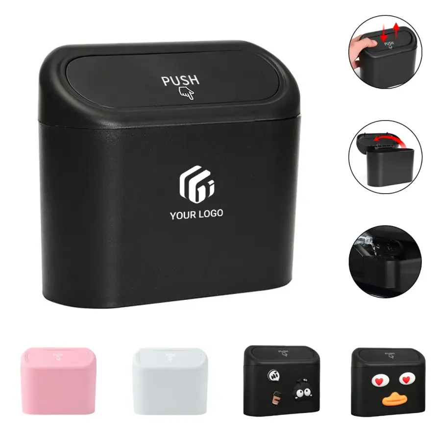 Multi-Purpose Portable Practical Car Flip Cover Trash Can