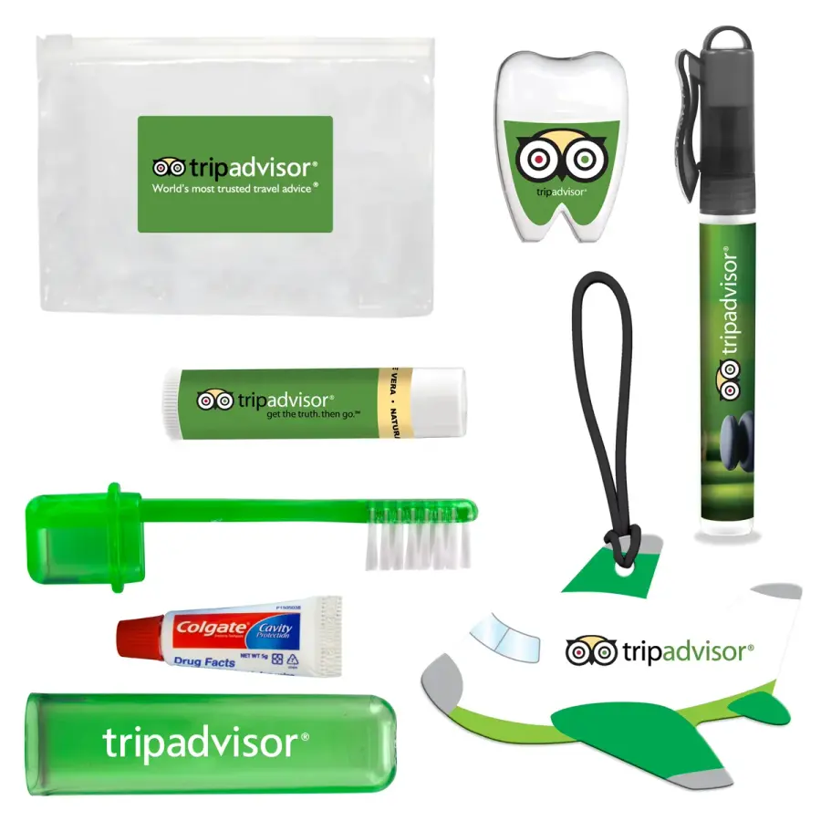 On the Go Travel Kit in Clear
