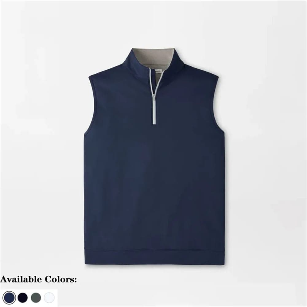 Peter Millar Galway Stretch Loop Terry Quarter-Zip Vest