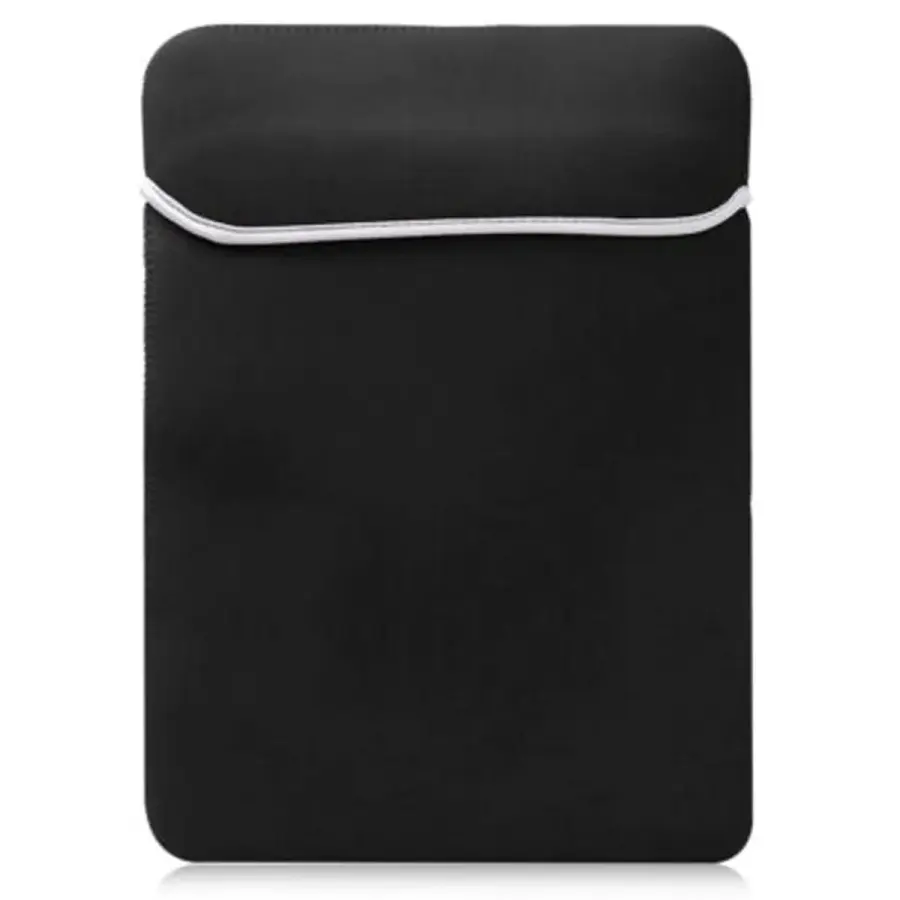 Reversible Laptop Sleeve with Fold-Over Flap - Neoprene