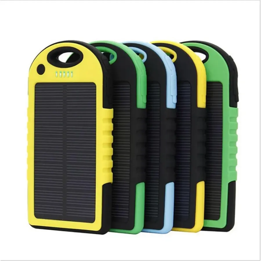 Solar Power Bank with LED Lamp