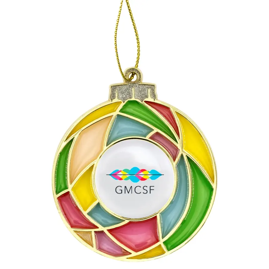 Stained Glass Bulb Christmas Holiday Ornament