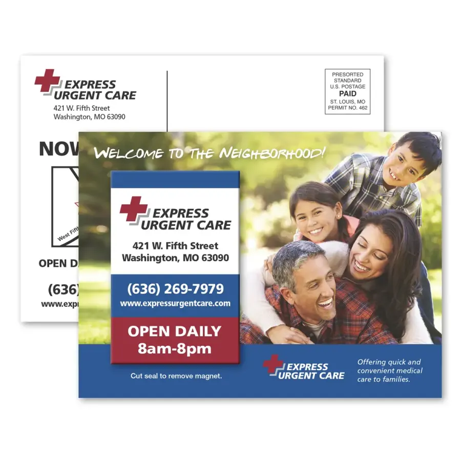 SuperSeal 4-1/8 x 5-5/8 Direct Mail Postcard in 12P Thickness White