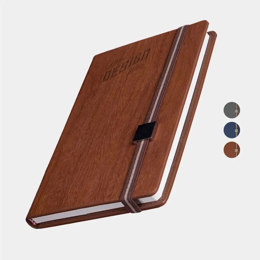 TiTUS® Melange PU Leather A5 Executive Notebook with Elastic