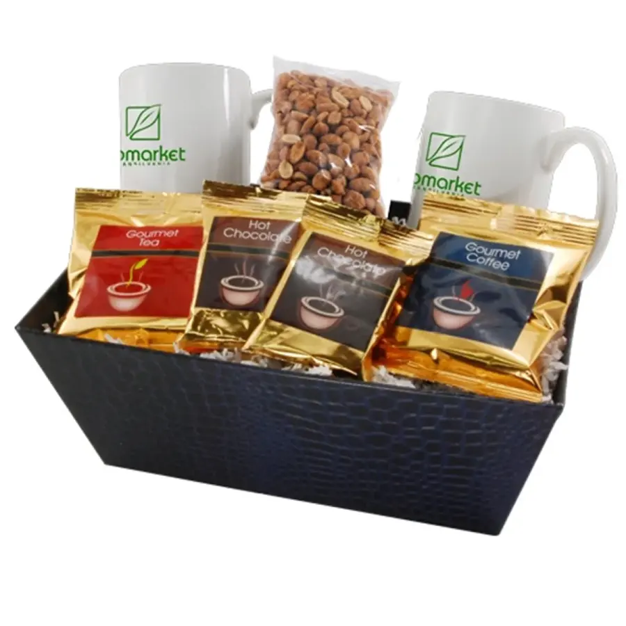 Tray with Mugs and Honey Roasted Peanuts