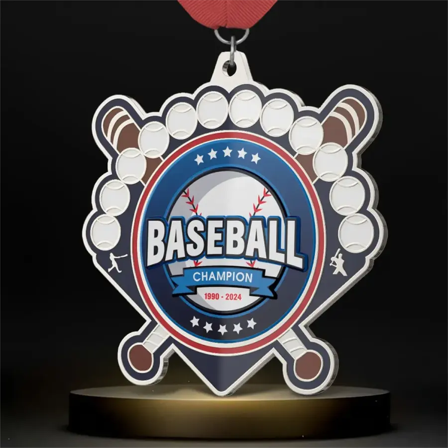 UV Printed Baseball Medals