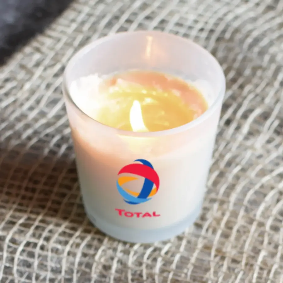 Vanilla-Scented Soy Wax Candle in Glass Jar - Small
