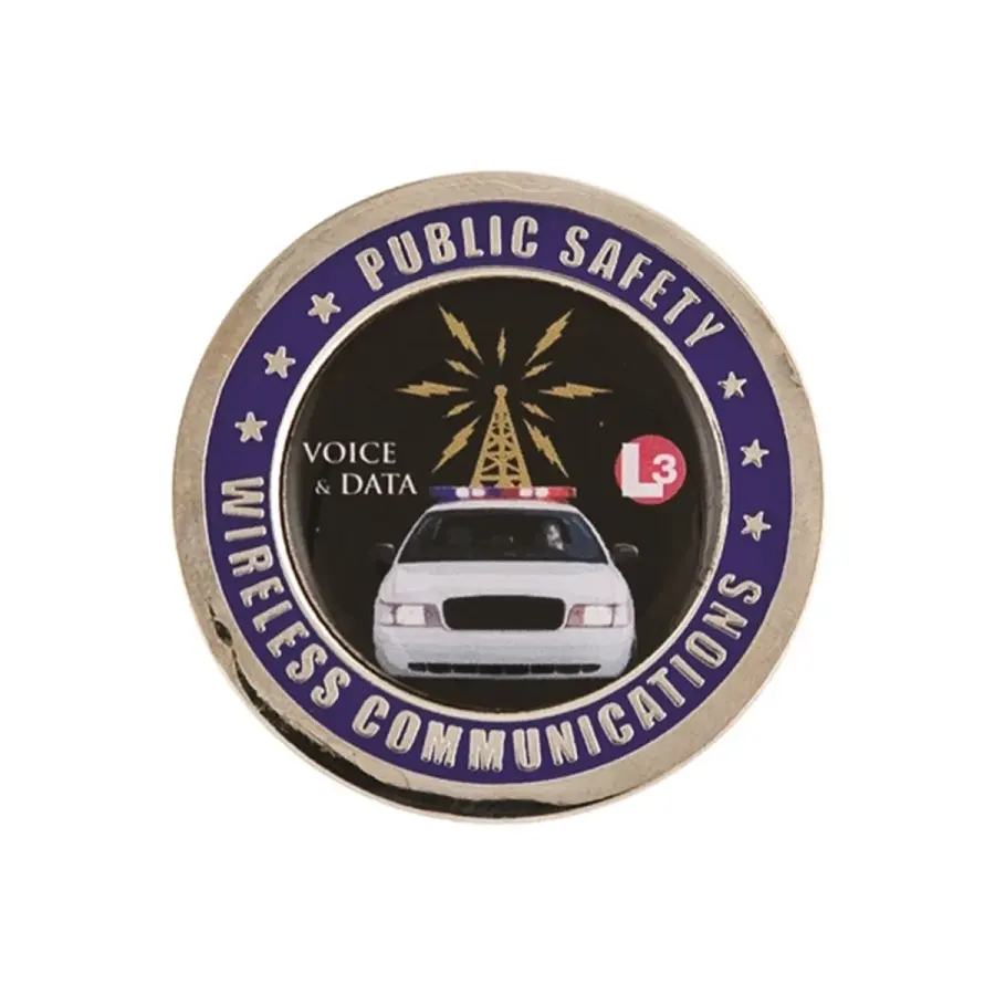 Zinc 1 3/4" Challenge Coin Nickel Plating